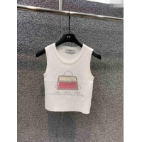 Buy Discount Chanel Knit Vest CH031420 White 2024