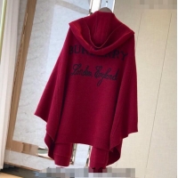 Best Quality Burberry Wool Cashmere Cape B0131 Red 2024