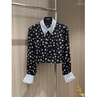 ​Unique Cheap Prada Silk Shirt P031319 Black 2024