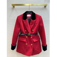 Traditional Specials Celine Wool Jacket C11218 Red 2024