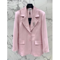 Super Quality Saint Laurent Jacket S022713 Pink 2024