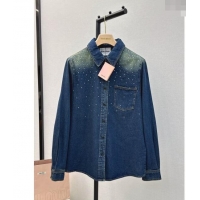 ​Most Popular Miu Miu Denim Shirt M031324 Blue 2024