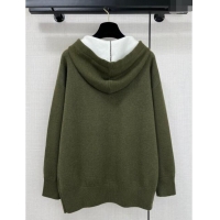 Famous Brand Loewe Wool Sweater L11313 Green 2024