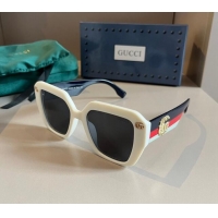 Top Quality Gucci Sunglasses with GG Web 0305 White 2024