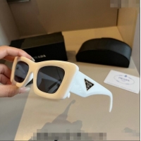 Best Price Prada Sunglasses P030502 White 2024