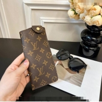 Luxury Classic Louis Vuitton Monogram Canvas Woody Glasses Pouch 0612 Brown 2023