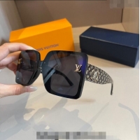 Reasonable Price Louis Vuitton Square Sunglasses LV030401 Black 2024