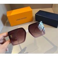 Promotional Louis Vuitton Square Sunglasses LV030401 White 2024