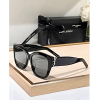 Modern Classic Saint Laurent Sunglasses SL M95 Black/Silver 2023