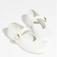 ​High Quality Chanel Mary Janes Shoes in Calfskin Leather CH31108 White