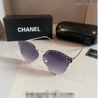 New Arrivals Chanel Sunglasses with Crystals Studs CH0304 2024