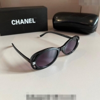 Buy Classic Chanel Sunglasses 030402 Black 2024