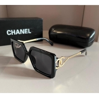 Top Quality Chanel Sunglasses 030402 Black 2024