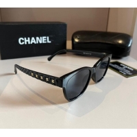 Inexpensive Chanel Sunglasses 030404 Black 2024