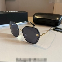 Particularly Recommended Chanel Sunglasses 0304 Black 2024