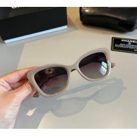 Market Sells Chanel Sunglasses with Chain 0304 Dusty Beige 2024