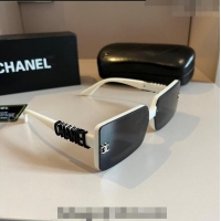 Top Grade Chanel Sunglasses 030502 Black/White 2024