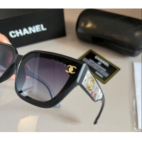 Modern Classic Chanel Sunglasses with Colored Print 0305 Black 2024