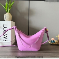 Top Quality Loewe Mini Hammock Hobo bag in Classic Calfskin 262315 Purple 2023