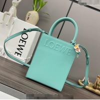 New Design Loewe Standard A5 Tote in sleek calfskin 652307 Light Blue 2023