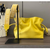 Best Price Loewe Flamenco clutch in nappa calfskin & Anagram strap in jacquard 262238 Yellow 2023