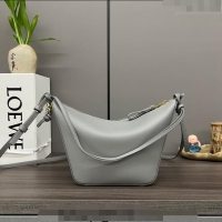 Buy Discount Loewe Mini Hammock Hobo bag in Classic Calfskin 262315 Light Grey 2023