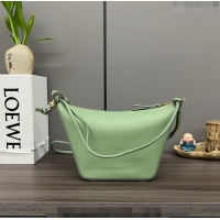 New Design Loewe Mini Hammock Hobo bag in Classic Calfskin 262315 Light Green 2023