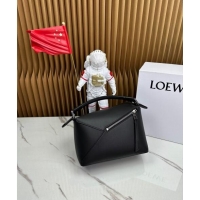 New Style Loewe Small Puzzle Edge bag in Classic Calfskin 062117 Black 2023