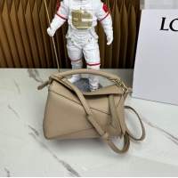 Reasonable Price Loewe Mini Puzzle Edge bag in Grained Calfskin 062221 Beige 2023