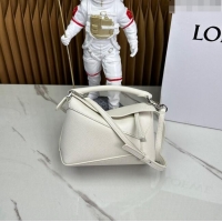 New Fashion Loewe Mini Puzzle Edge bag in Grained Calfskin 062221 White 2023