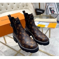 Best Price Louis Vuitton LV Beaubourg Ankle Boots in Monogram Canvas 0226145