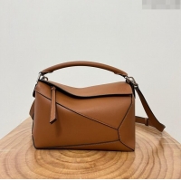 Unique Grade Loewe Small Puzzle Bag in Classic Calfskin 9311L Caramel 2023 TOP