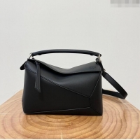 Grade Design Loewe Small Puzzle Bag in Classic Calfskin 9311L Black 2023 TOP