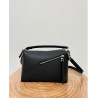 Grade Design Loewe Small Puzzle Bag in Classic Calfskin 9311L Black 2023 TOP