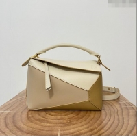 Low Price Loewe Small Puzzle Bag in Classic Calfskin 9311L Off-white/Beige 2023 TOP