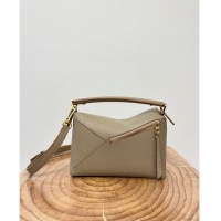 New Style Loewe Small Puzzle Bag in Soft Grained Calfskin 8010L Sand 2023 TOP