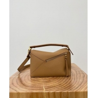 Super Quality Loewe Small Puzzle Bag in Soft Grained Calfskin 8010L Toffee 2023 TOP