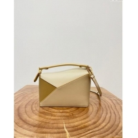 Top Quality Loewe Mini Puzzle Bag in Classic Calfskin 9310L Off-white/Beige 2023 TOP