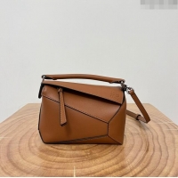 Super Quality Loewe Mini Puzzle Bag in Classic Calfskin 9310L Caramel 2023 TOP