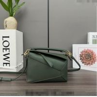 Promotional Loewe Mini Puzzle Edge bag in Grained Calfskin 062312 Green 2023