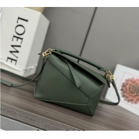 Promotional Loewe Mini Puzzle Edge bag in Grained Calfskin 062312 Green 2023