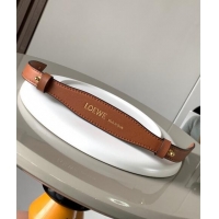 Well Crafted Loewe Branded short strap in classic calfskin 2x55.5cm L9124 Brown 2023