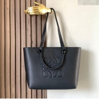 Buy Inexpensive Loewe Small Anagram Tote Bag In Classic Calfskin 9300 Black 2024