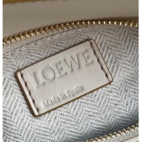 Good Quality Loewe Small Puzzle Edge bag in Classic Calfskin 0202 Nude/White/Light Brown 2024