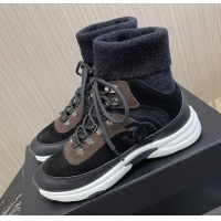 ​Reasonable Price Chanel Sock Sneakers With CC Logo CH8792 Black /Brown