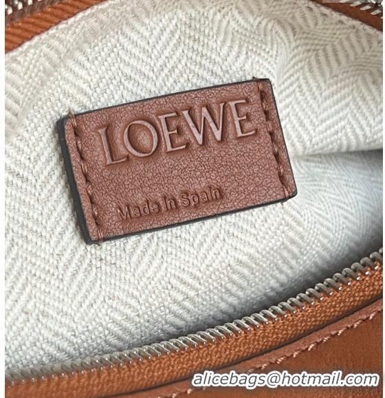 Promotional Loewe Puzzle Medium Bag in Smooth Calfskin 3002B Caramel Brown 2024