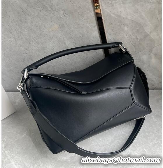 Super Quality Loewe Puzzle Medium Bag in Smooth Calfskin 3002B Black 2024