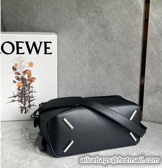 Super Quality Loewe Puzzle Medium Bag in Smooth Calfskin 3002B Black 2024