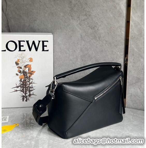 Super Quality Loewe Puzzle Medium Bag in Smooth Calfskin 3002B Black 2024