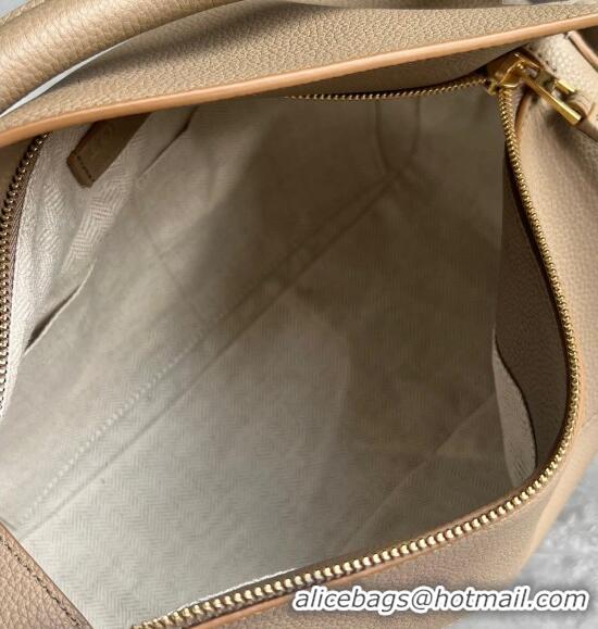 Inexpensive Loewe Puzzle Medium Bag in Litchi-Grained Calfskin 3002B Sand Beige 2024